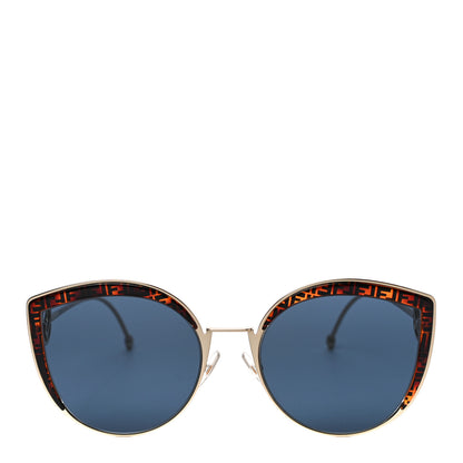 Fendi Metal Acetate F is Fendi FF Cat Eye Sunglasses FF 0290/S Gold 4 of 6