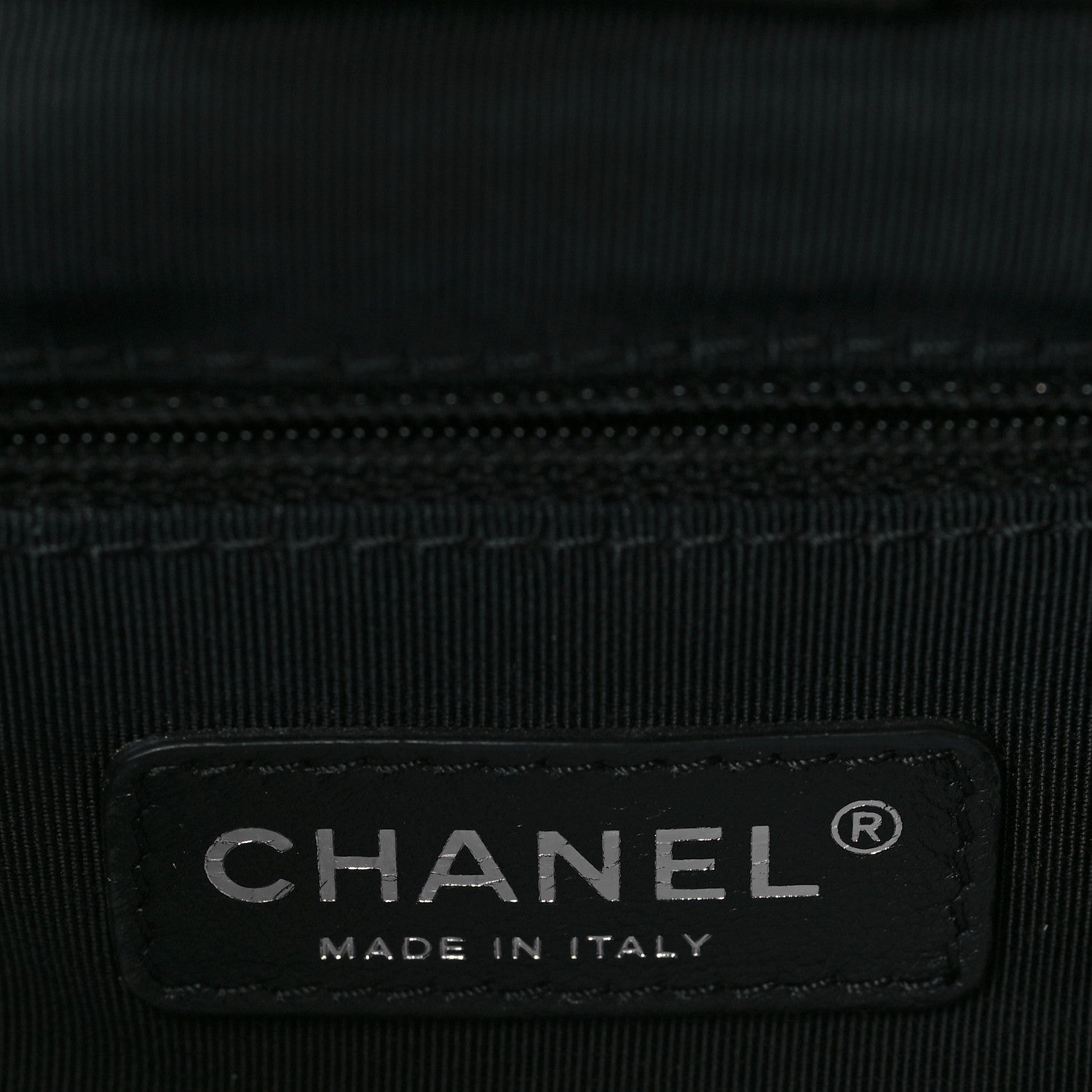 Chanel Metallic Aged Calfskin Quilted Small Chain Me Tote Dark Silver 5 of 9
