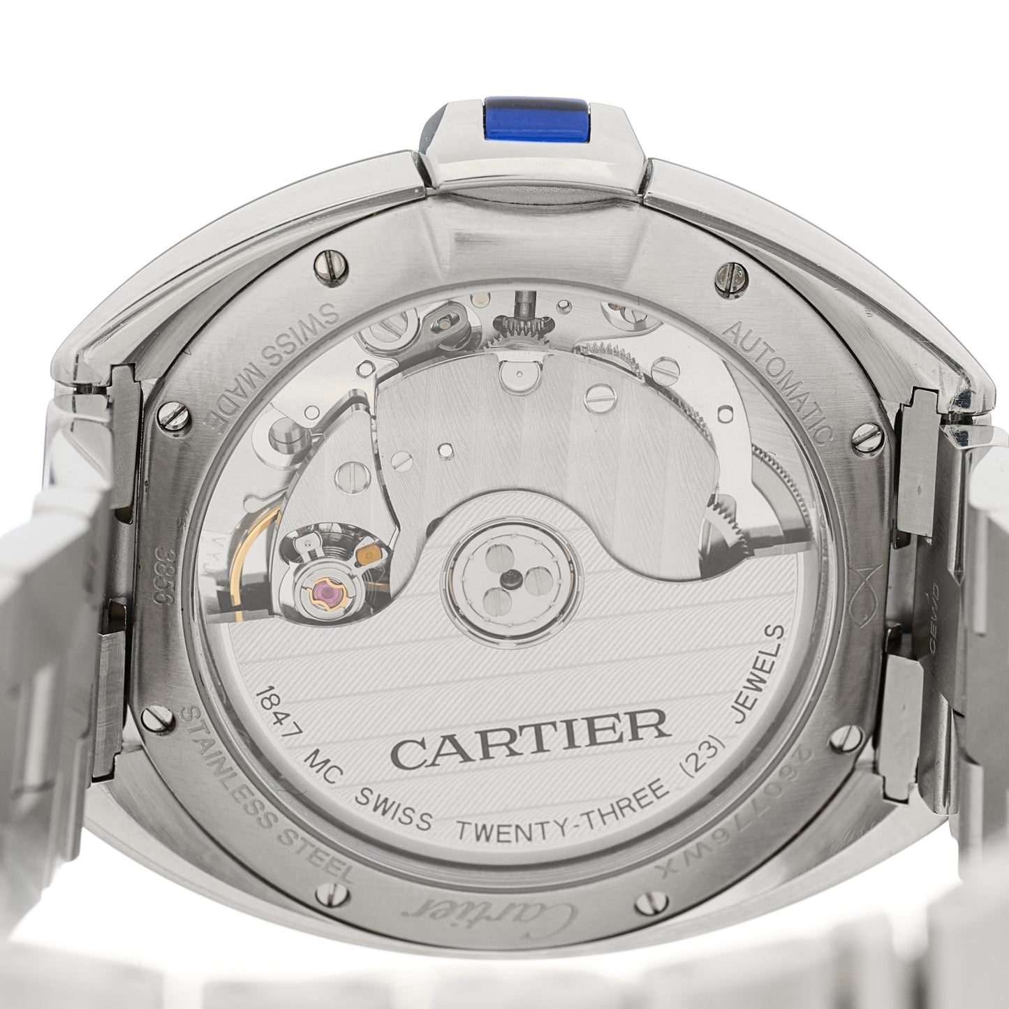 Stainless Steel 35mm Cle De Cartier Automatic Watch