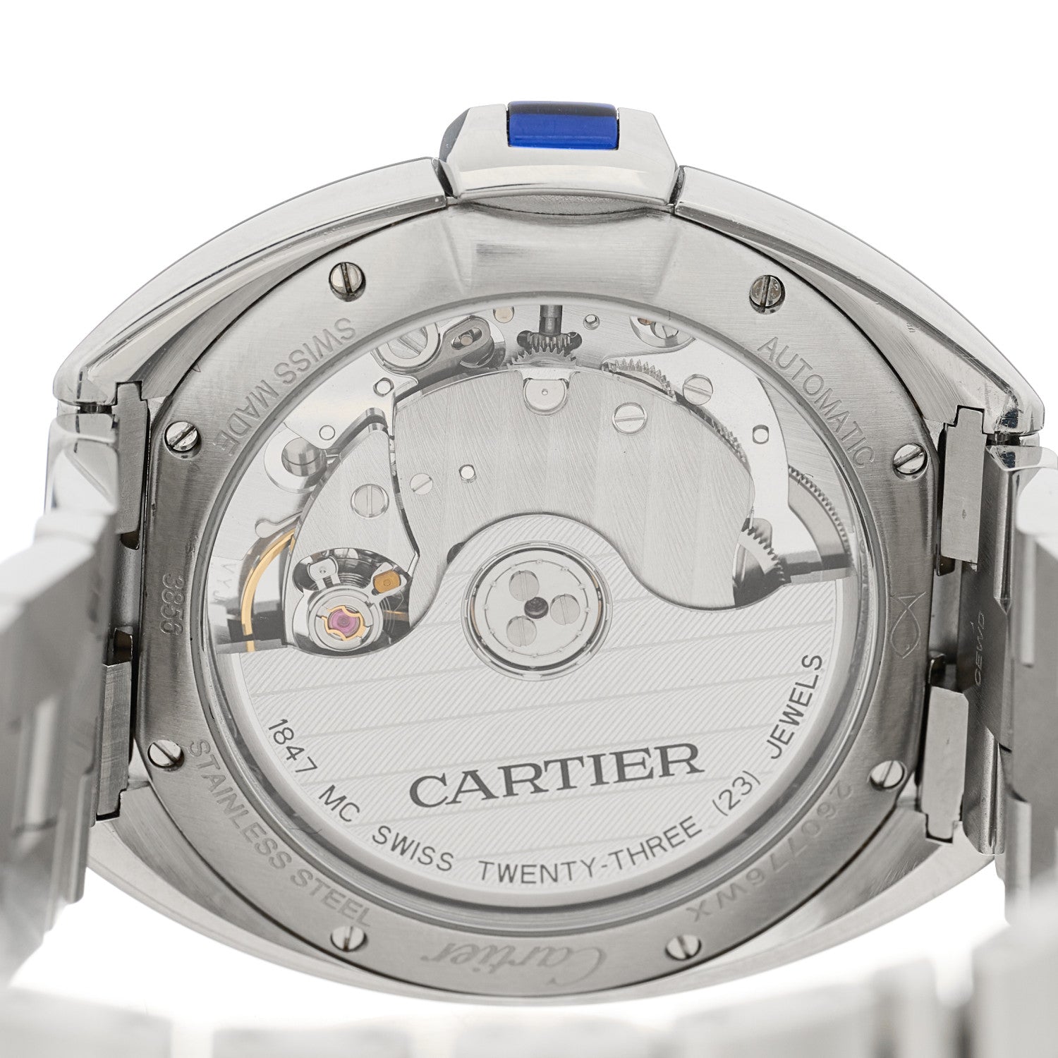 Cartier Stainless Steel 35mm Cle De Cartier Automatic Watch 4 of 4