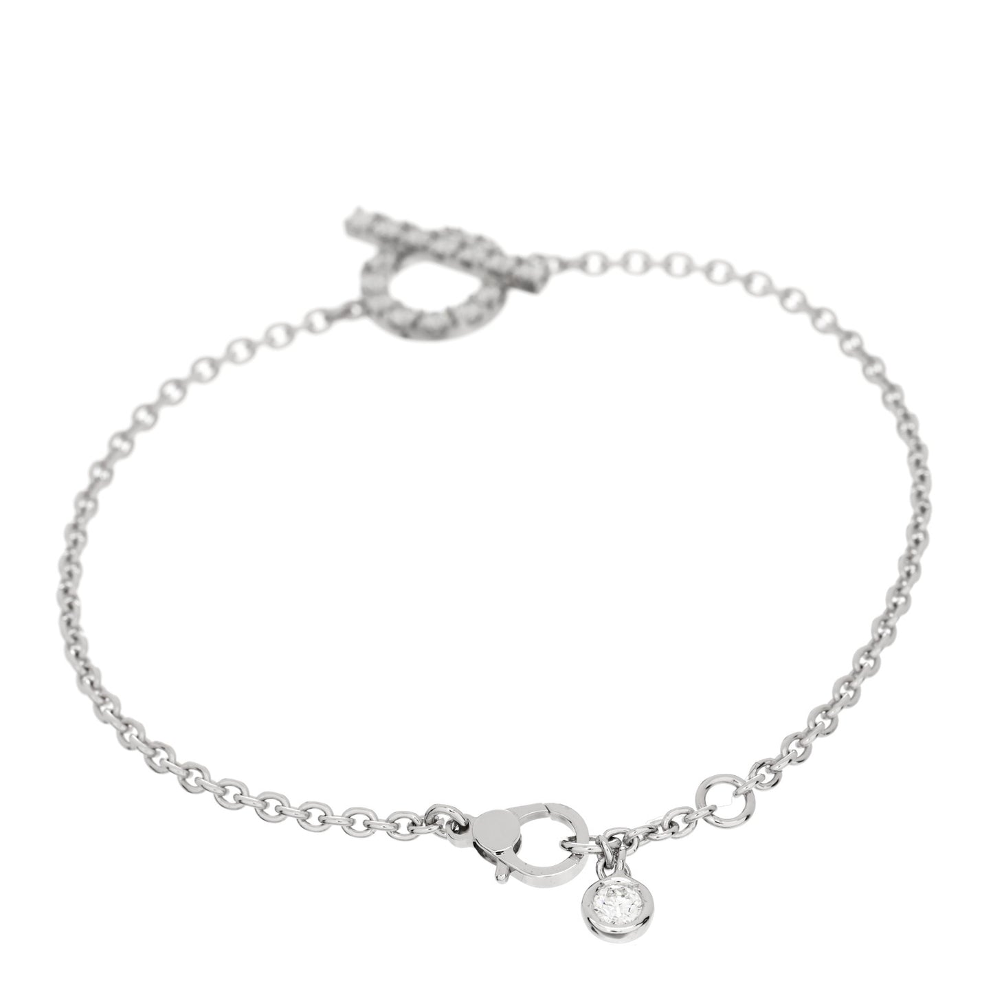18K White Gold Diamond Finesse Bracelet ST
