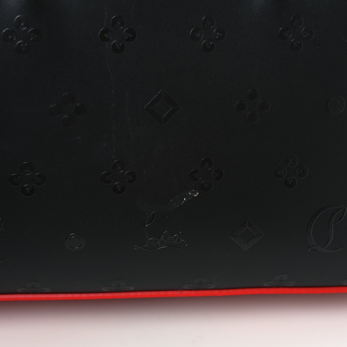Calfskin Loubinthesky East West Cabata Tote Black