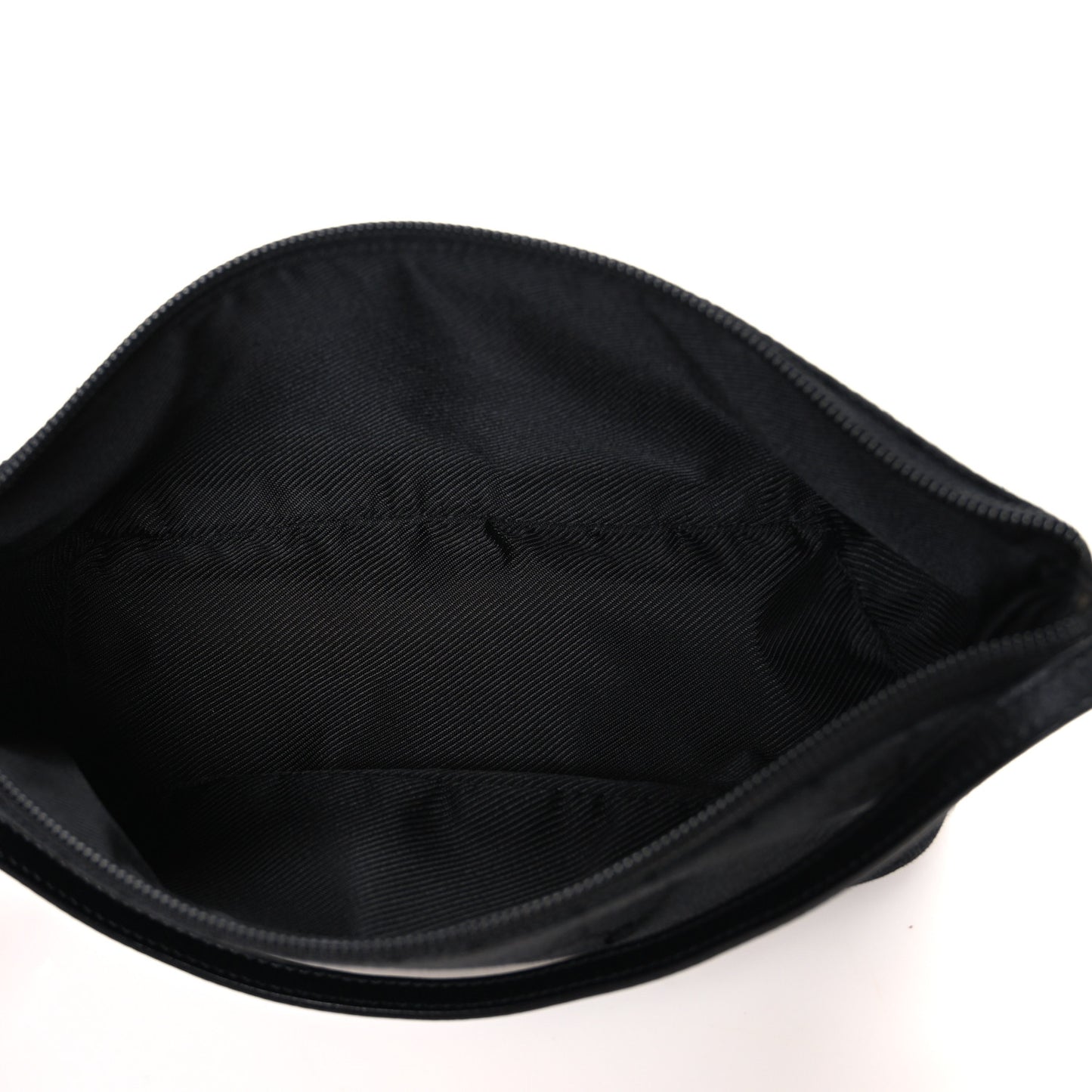 Denim Monogram Boat Pochette Black
