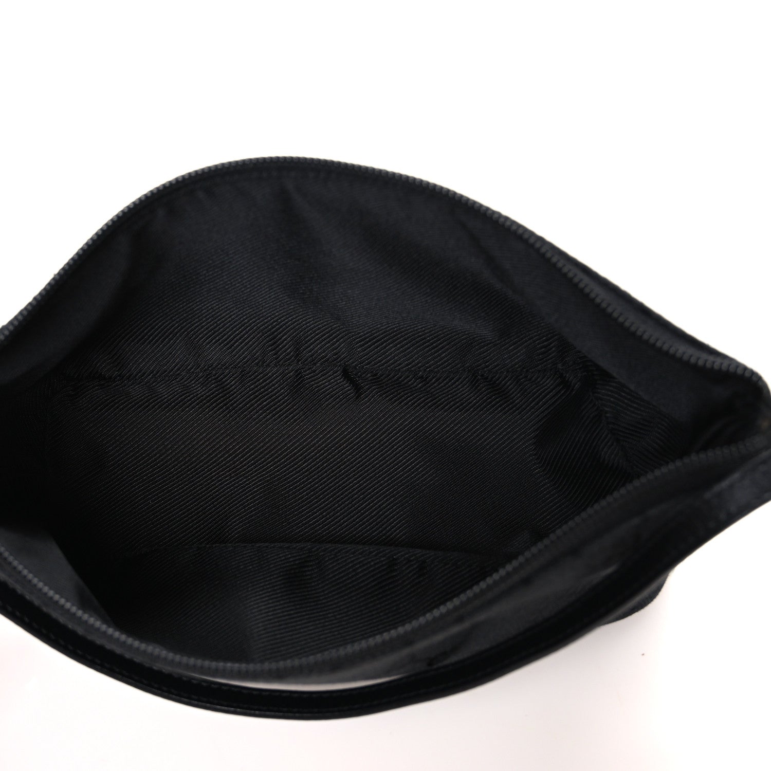 Gucci Denim Monogram Boat Pochette Black 5 of 10