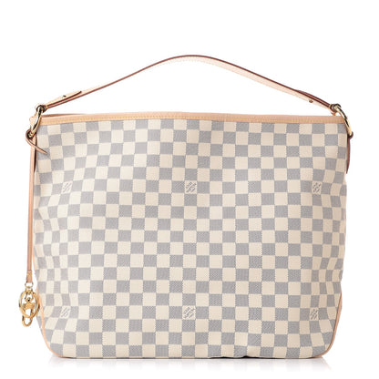 Louis Vuitton Damier Azur Delightful MM Rose Ballerine 1 of 8