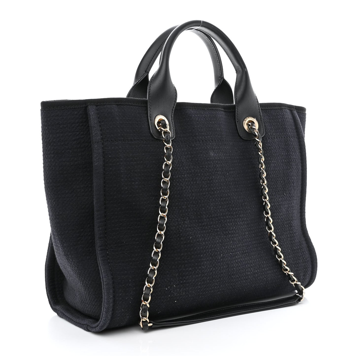 Mixed Fibers Small Deauville Tote Navy