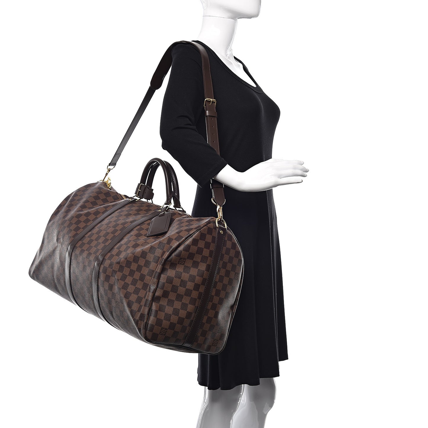 Damier Ebene Keepall Bandouliere 55