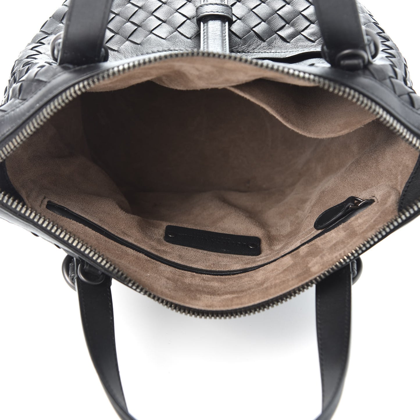 Nappa Intrecciato Shoulder Bag Black