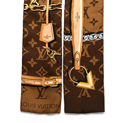 Louis Vuitton Silk Monogram Confidential Bandeau Brown 2 of 3