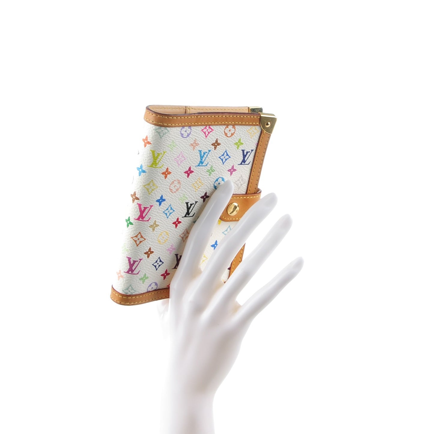 Monogram Multicolor Small Ring Agenda Cover White