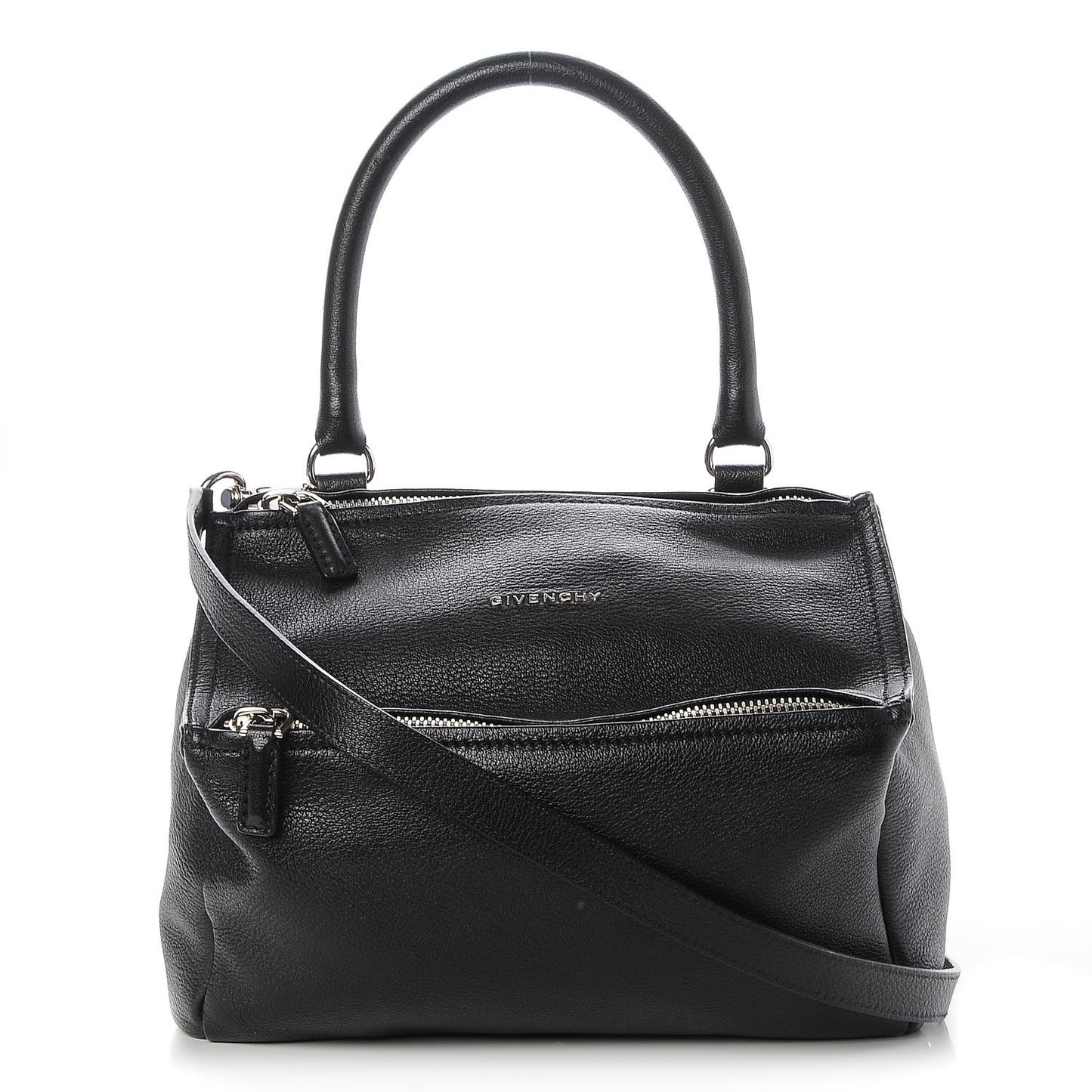 Sugar Goatskin Small Pandora Black