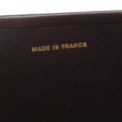 Chanel Shiny Crocodile Evening Flap Dark Brown 7 of 12