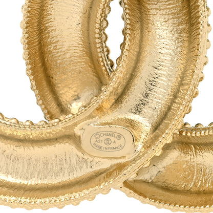 Chanel Enamel CC Brooch Black Gold 4 of 4