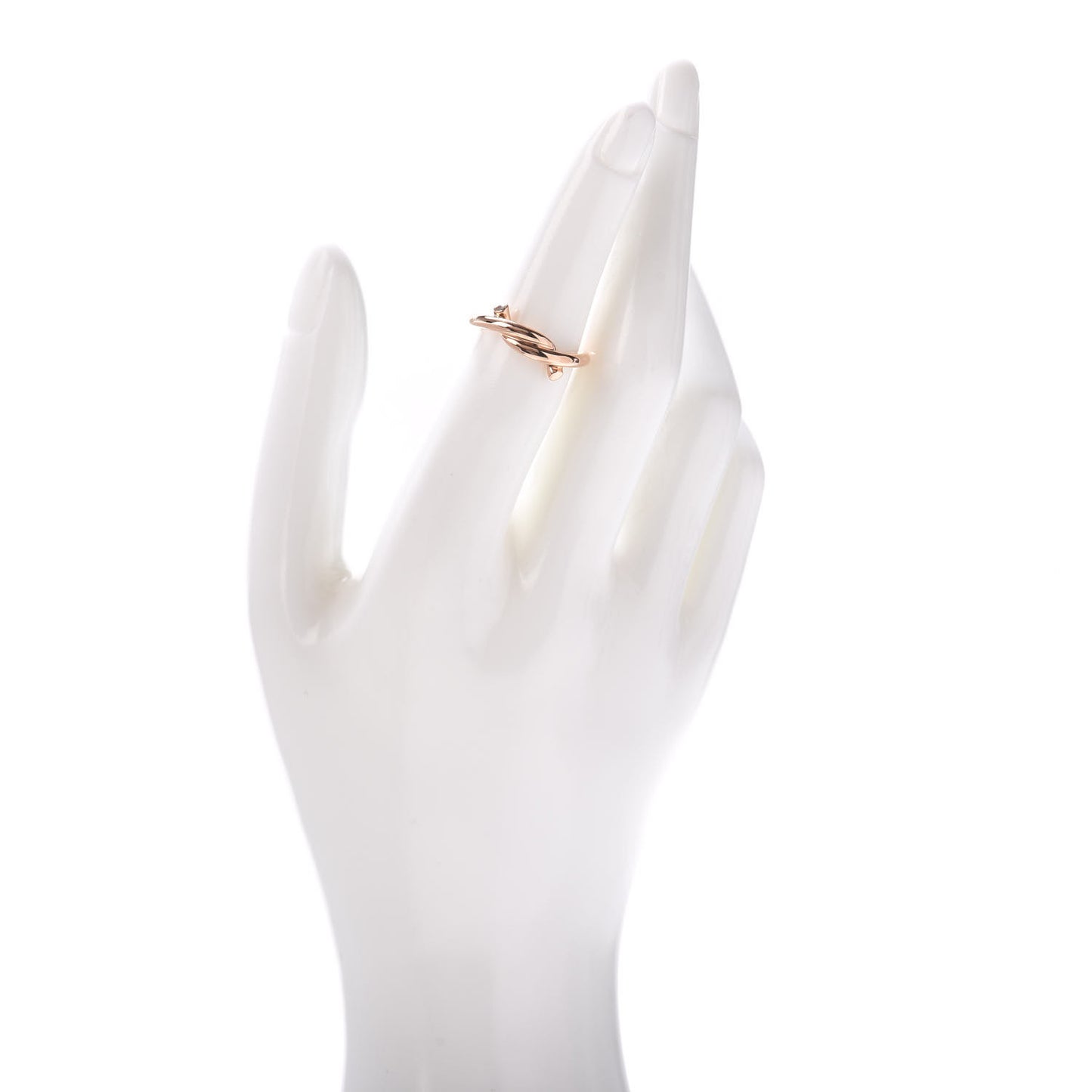 18K Pink Gold Entrelaces Ring 50 5.25