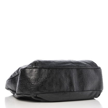 Gucci Guccissima Large New Ladies Web Hobo Black 4 of 9