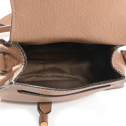 Chloe Calfskin Mini Marcie Round Crossbody Bag Nut 5 of 9