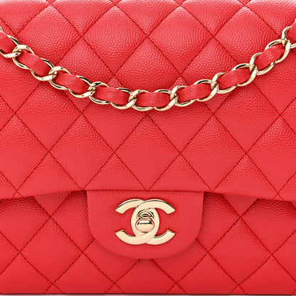 Chanel Caviar Quilted Medium Double Flap Red 8 of 11