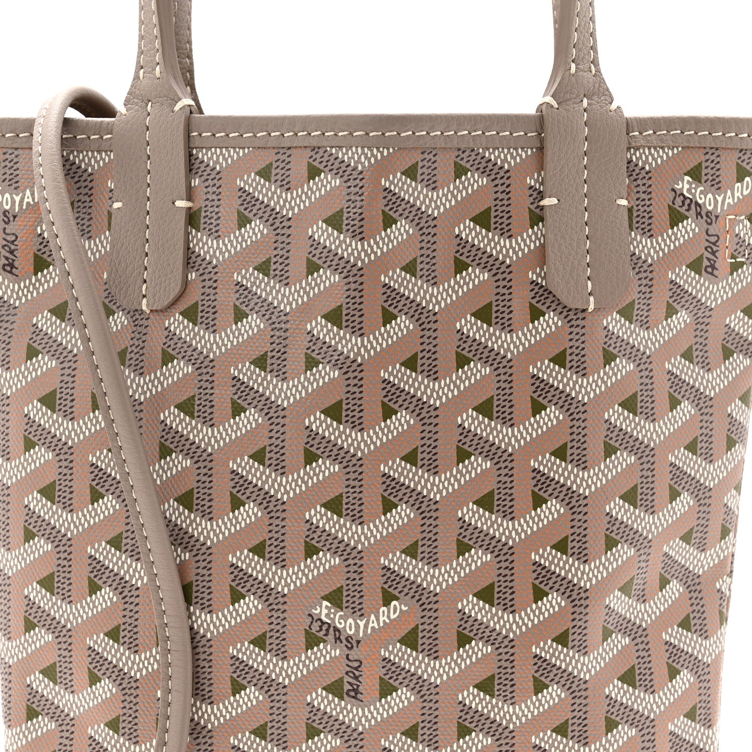 Goyard Goyardine Poitiers Claire Voie Tote Grege Khaki 8 of 10