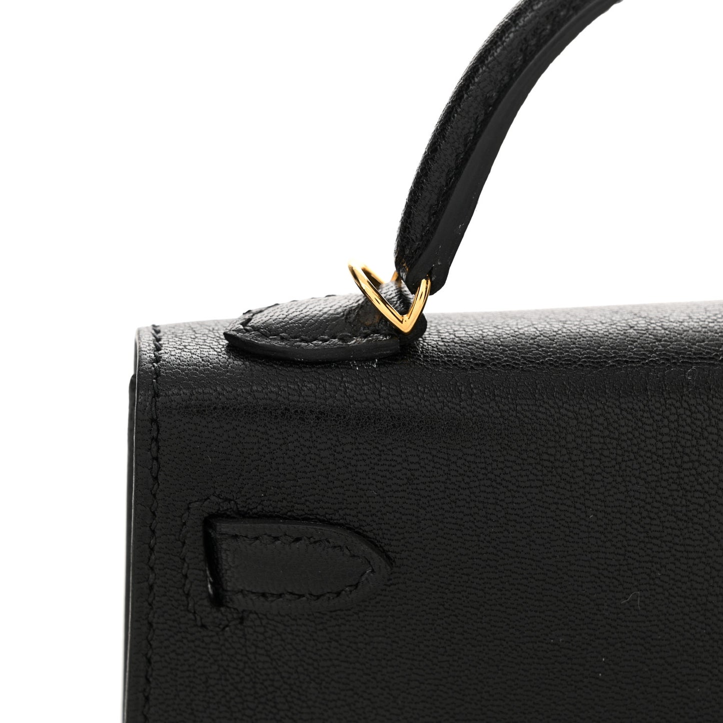 Chevre Chamkila Mini Kelly Sellier 20 Black