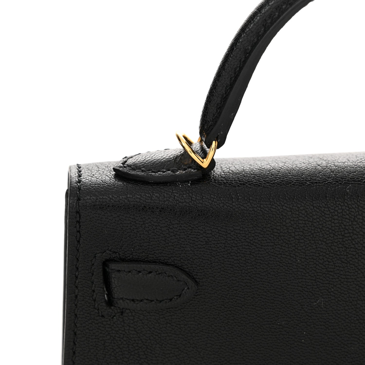 Hermes Chevre Chamkila Mini Kelly Sellier 20 Black 11 of 12