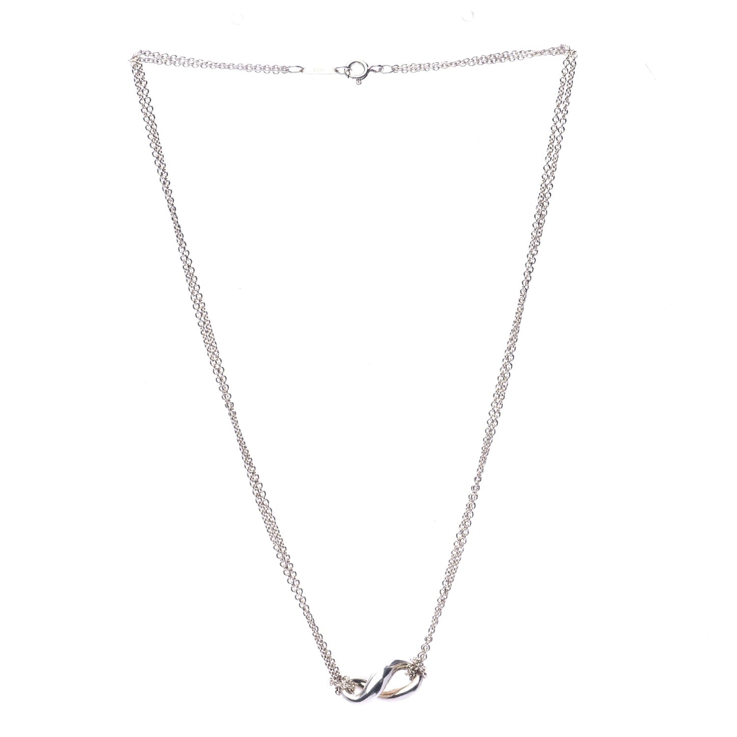 Sterling Silver Figure 8 Pendant Necklace