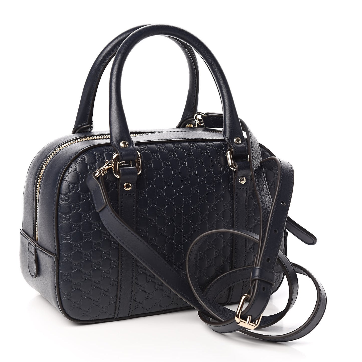 Soft Microguccissima Small Crossbody Bag Blue