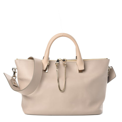 Chloe Smooth Calfskin Medium Baylee Tote Cashmere Grey Rope Beige 1 of 11