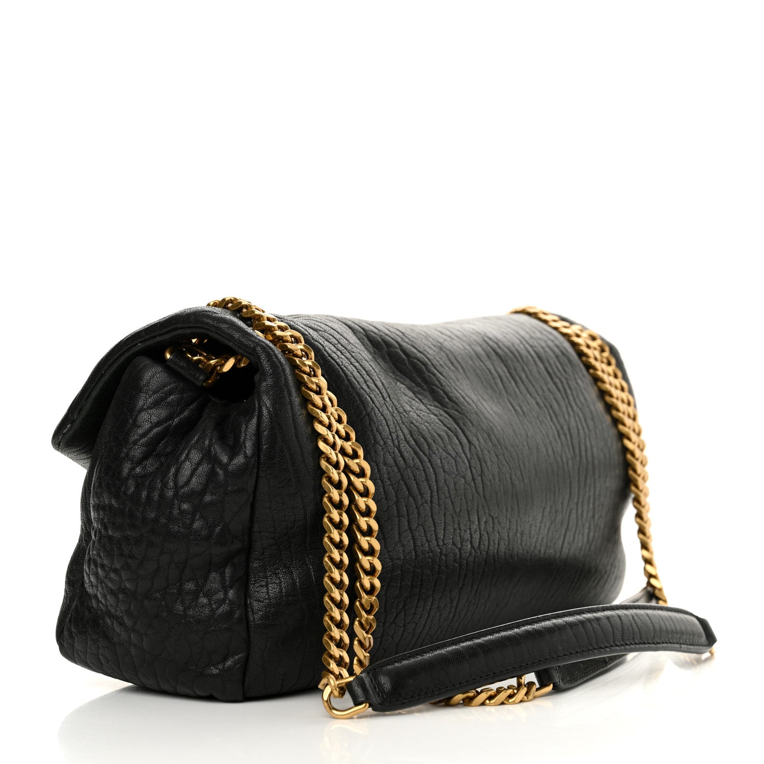 Saint Laurent Grained Lambskin Medium Calypso Black 3 of 11