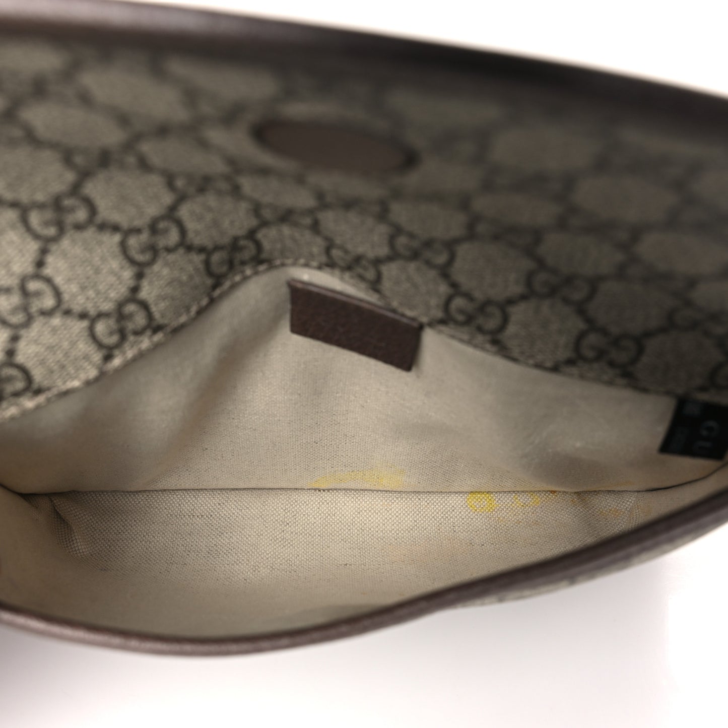 GG Supreme Monogram Neo Vintage Web Belt Bag Brown