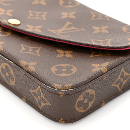 Louis Vuitton Monogram Pochette Felicie Chain Wallet Fuchsia 11 of 16