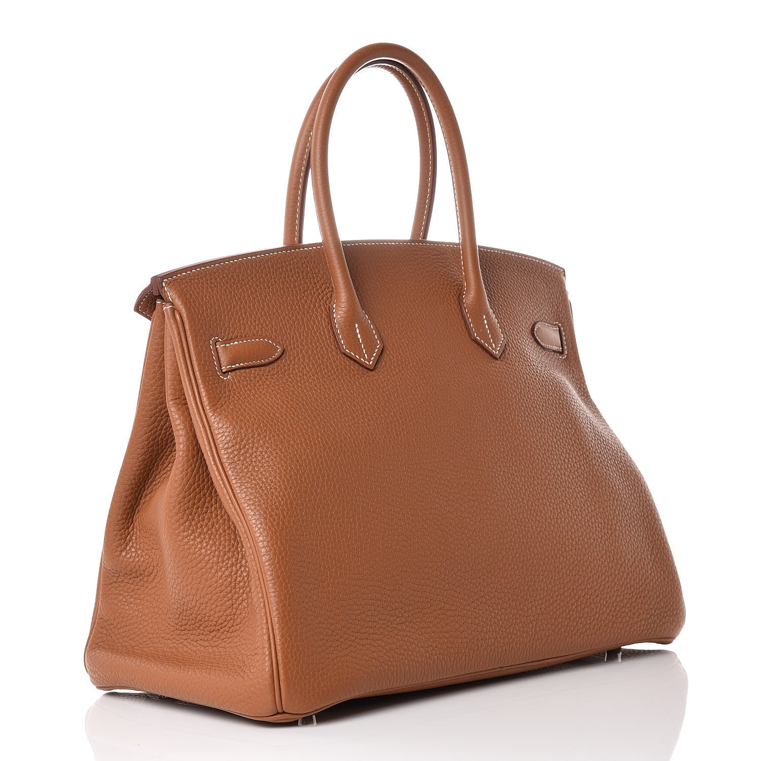 Hermes Taurillon Clemence Birkin 35 Gold 3 of 12