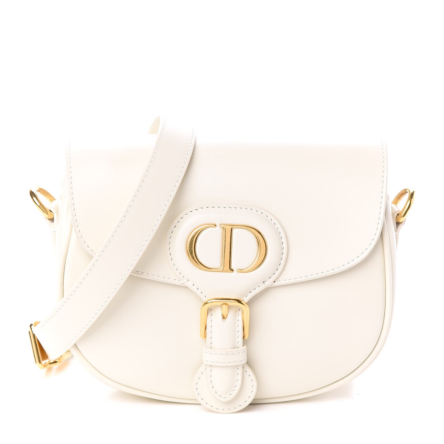 Box Calfskin Small Bobby Bag White