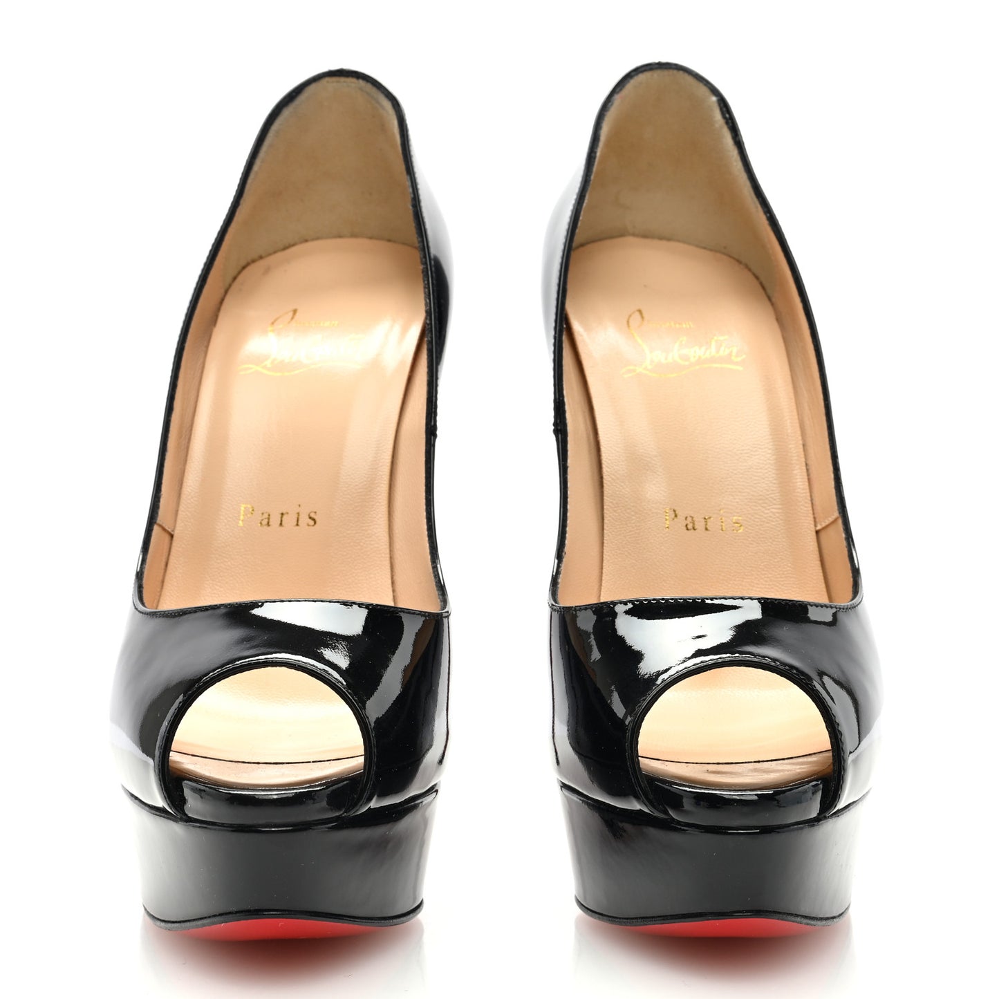 Patent Lady Peep 150 Pumps 37 Black