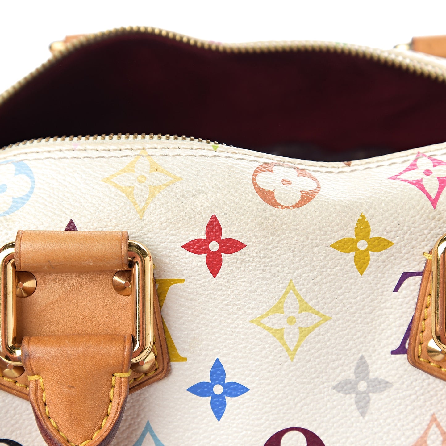 Monogram Multicolor Speedy 30 White