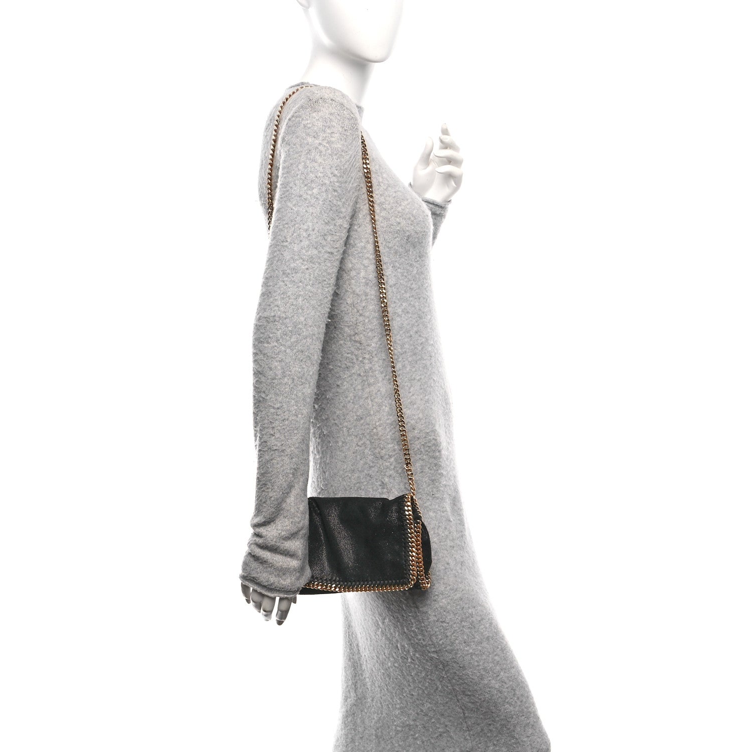 Stella McCartney Shaggy Deer Falabella Crossbody Bag Black 2 of 9
