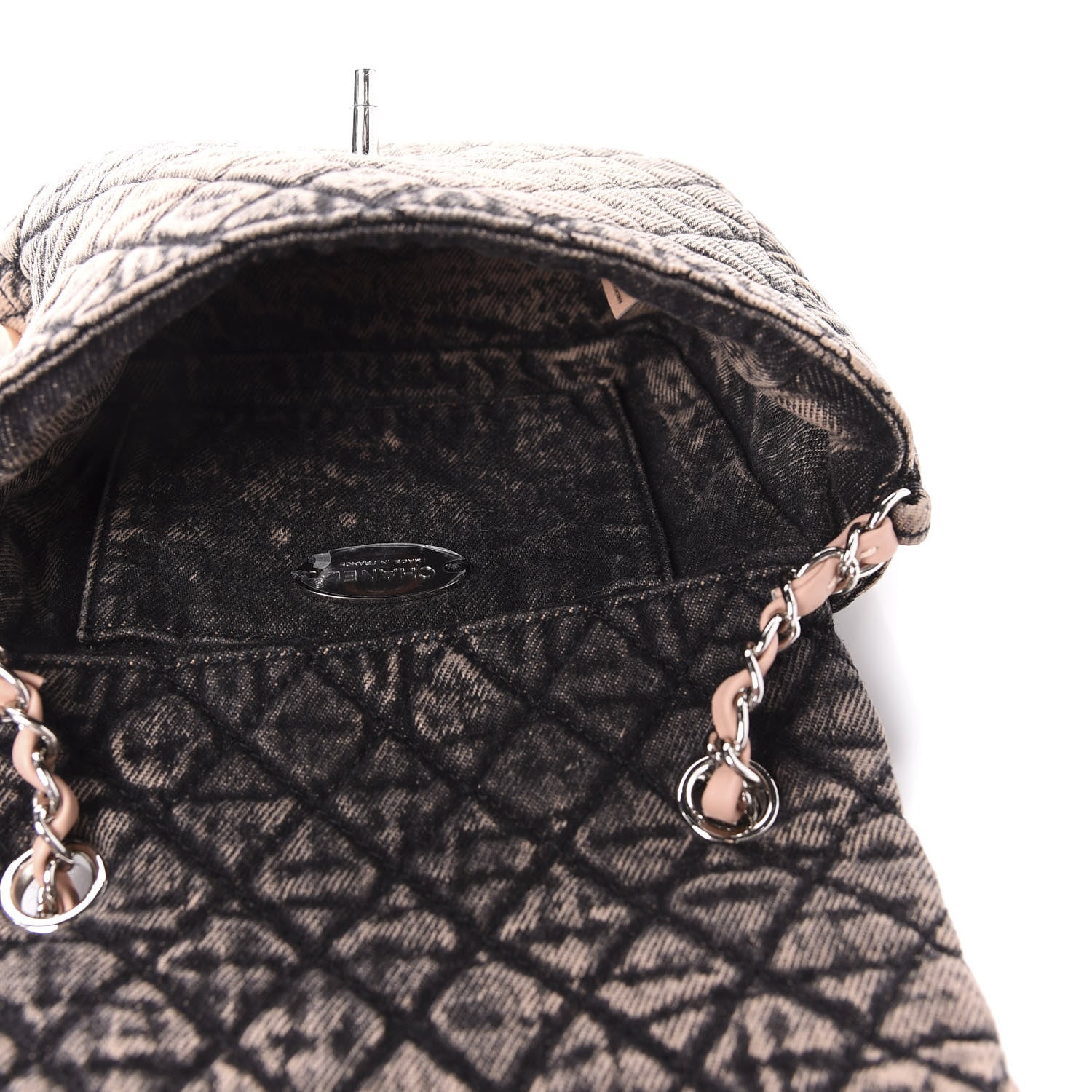 Chanel Washed Denim Quilted Small Denimpression Flap Rose Clair 5 of 11