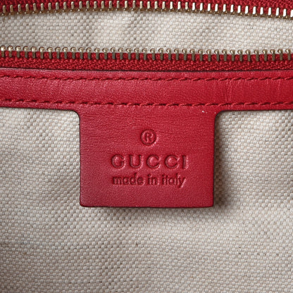 Gucci Monogram Medium Joy Boston Beige Red 7 of 11