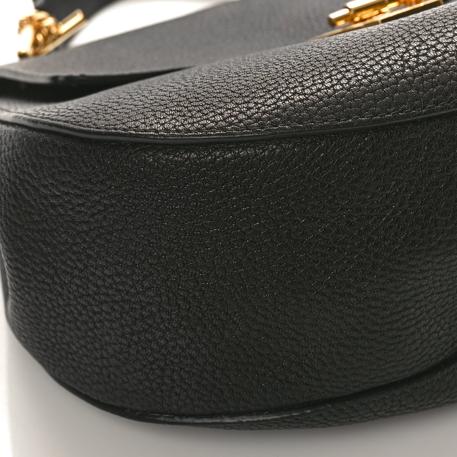 Chloe Grained Lambskin Large Drew Shoulder Bag Black 8 of 9