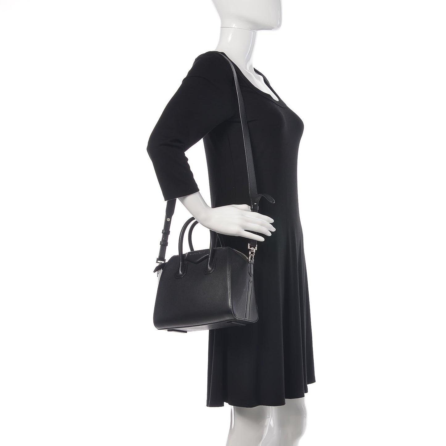 Sugar Goatskin Mini Antigona Black