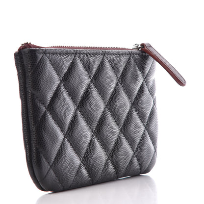 Chanel Caviar Quilted Small Cosmetic Case Black 3 of 10