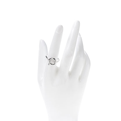 Hermes 18K White Gold Diamond PM Echappee Ring 56 7.5 2 of 5