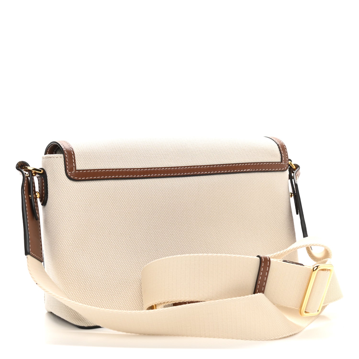 Burberry Canvas Horseferry Print Note Crossbody Bag Natural Tan 3 of 10