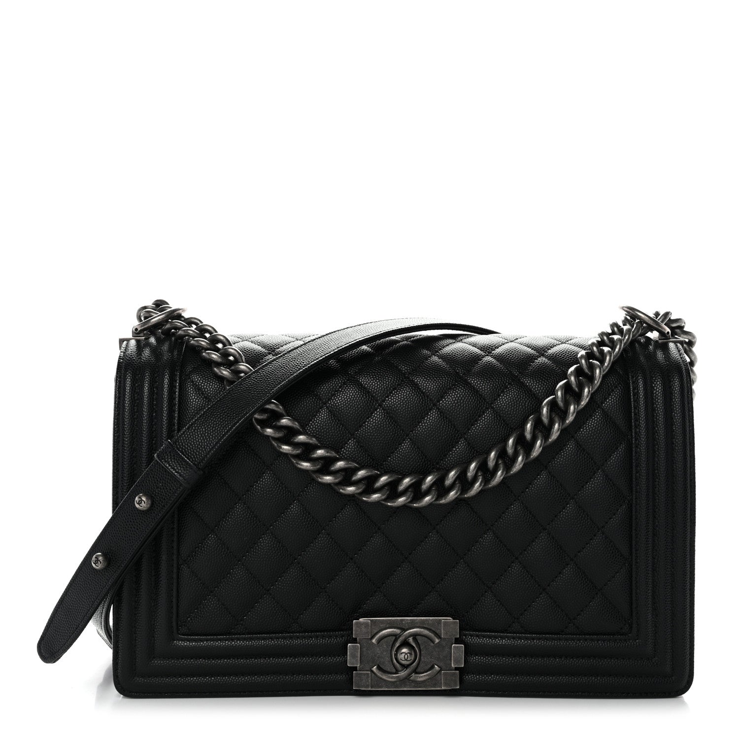 Chanel Caviar Quilted New Medium Boy Flap Black 1 of 10