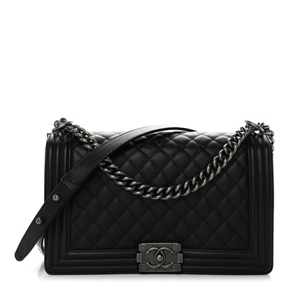 Chanel Caviar Quilted New Medium Boy Flap Black 1 of 10