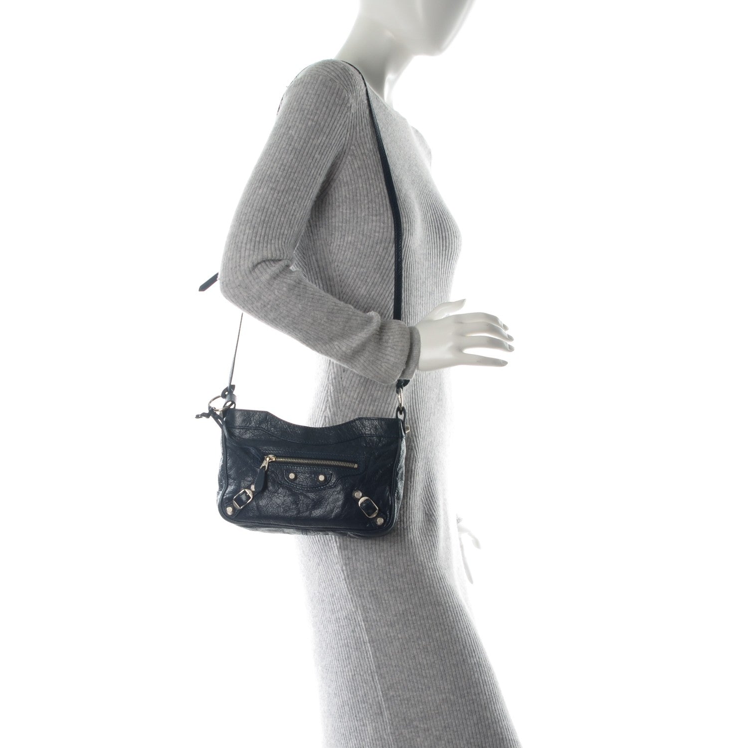 Balenciaga Agneau Giant 12 Silver Hardware Hip Bleu Obscur 2 of 7