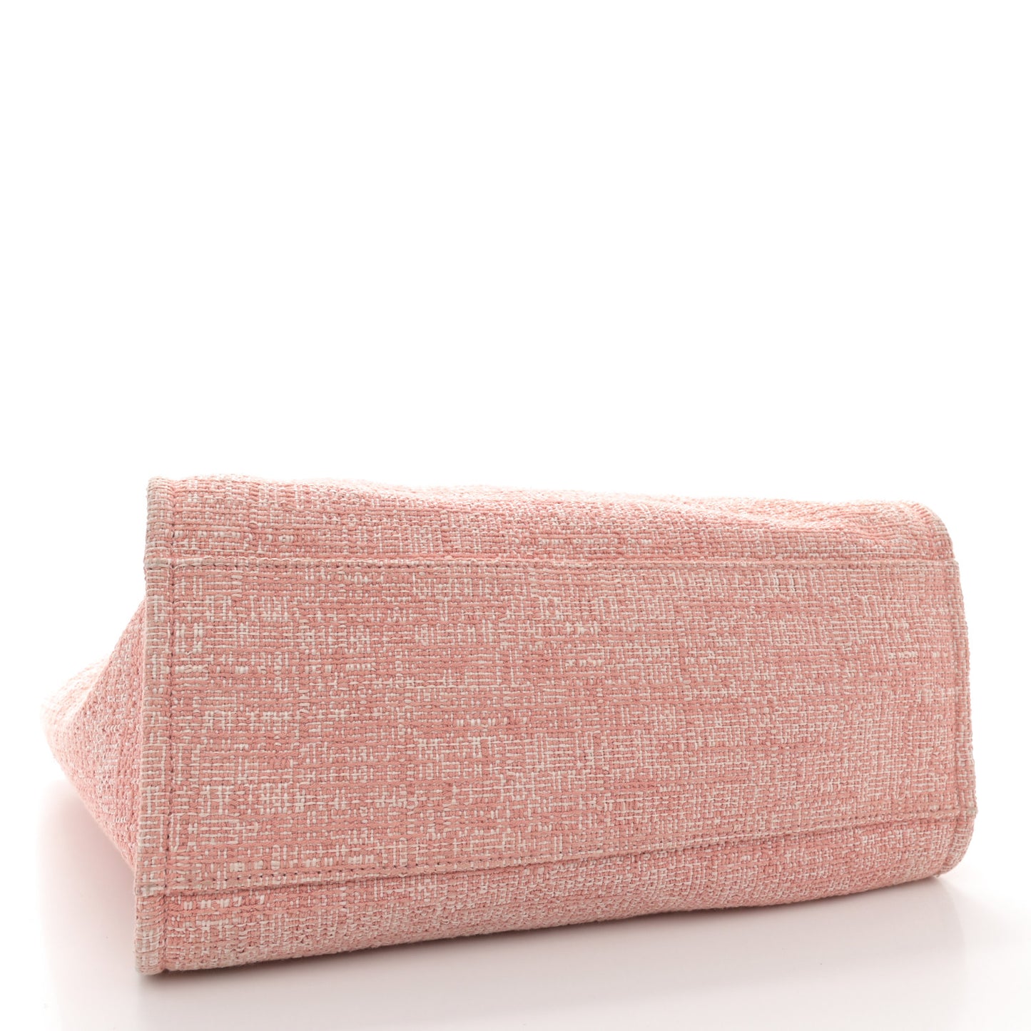 Straw Lurex Medium Deauville Tote Pink