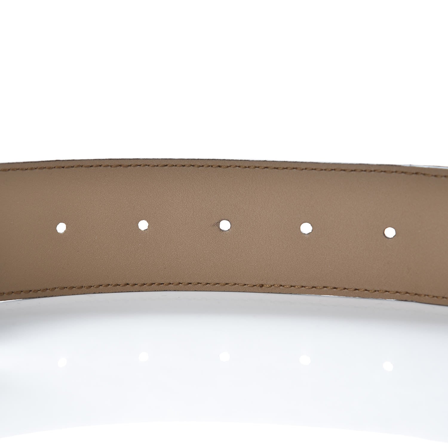 Gucci GG Supreme Monogram Suede Dionysus 40mm Belt 85 34 Beige Taupe 5 of 7