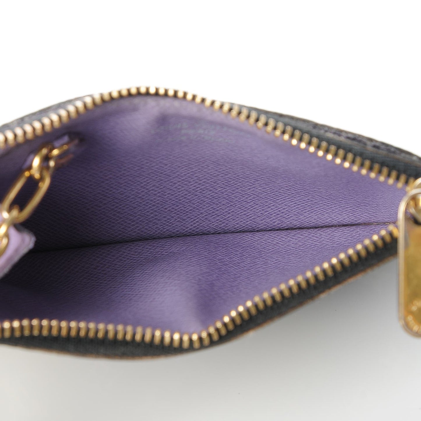 Monogram Multicolor Key Pouch Black Violet