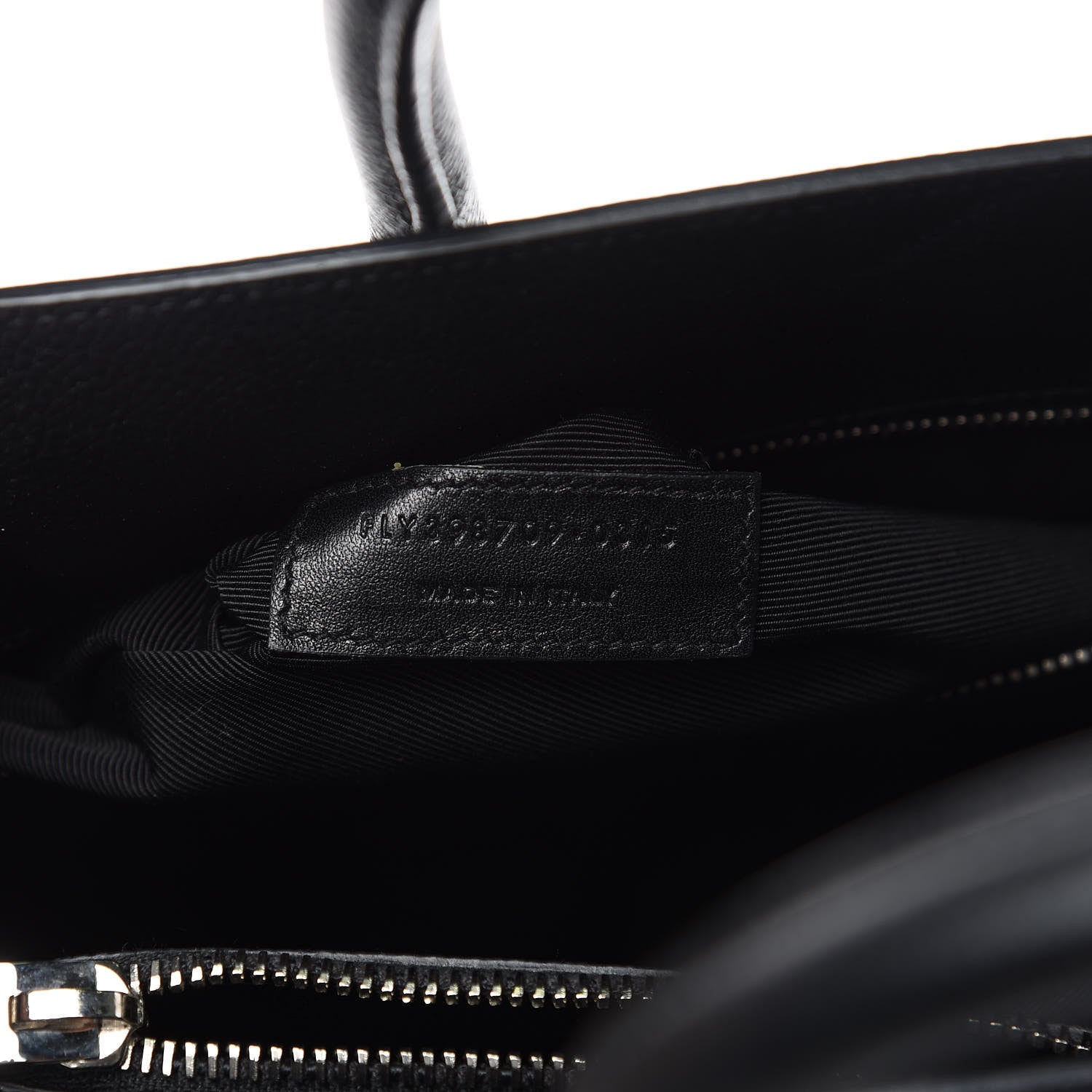 Saint Laurent Grained Calfskin Small Sac De Jour Black 7 of 10