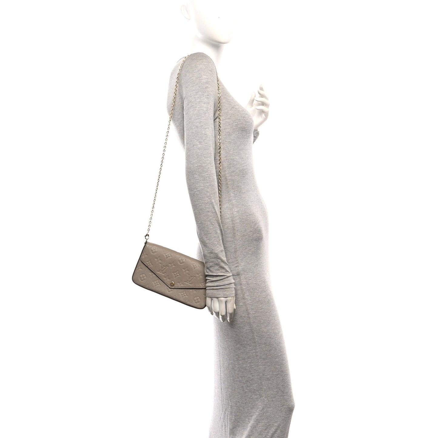 Empreinte Pochette Felicie Chain Wallet Tourterelle